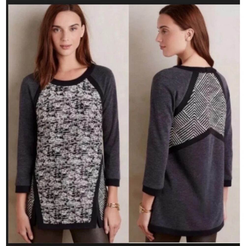 Anthropologie Harlyn Long Sleeve Pullover Tunic Size Small